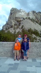 Family Pose at Mount Rushmore